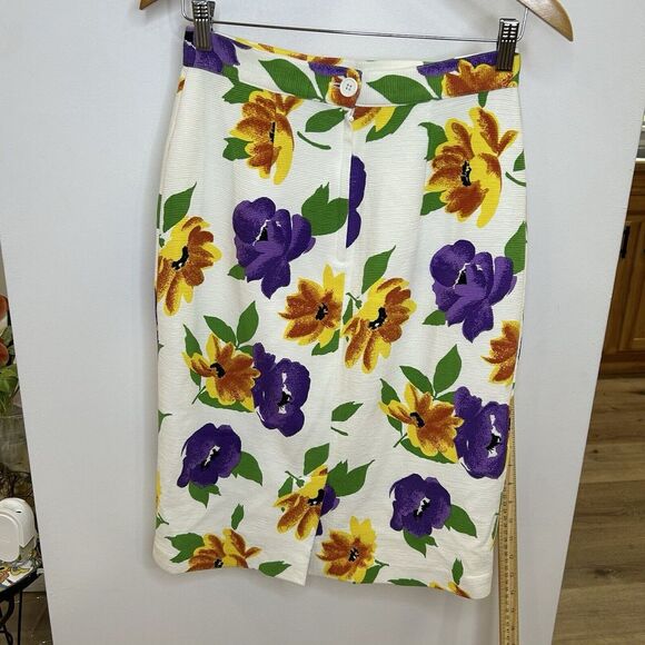 Outlander Suit Floral Skirt Size 8‎ 100% Cotton 100% Acetate - Picture 4 of 7
